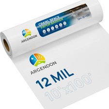 ARGENDON 12 Mil Vapor Barrier for Crawl Space 10' x 100' Thick Plastic Sheeting picture