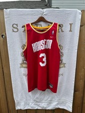 NBA NIKE Houston Rockets Steve Francis Jersey VTG LARGE picture