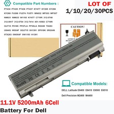 LOT 30x Battery For Dell Latitude E6400 E6410 E6500 E6510 PT43 PT434 KY477 M2400 picture
