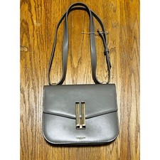 DeMellier Vancouver Grey Leather Crossbody Shoulder Bag Gold Hardware picture
