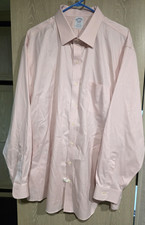 BROOKS BROTHERS Men’s Dress Shirt 18 - 36 Pink Supima Cotton Non Iron Stretch picture