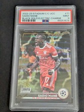 2022-23 Sadio Mane Topps Stadium Club Chrome Black Gold Electric /35 PSA 9 Pop 1 picture