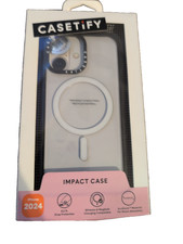 CASETiFY Impact Case w/ Magsafe for iPhone 16 - Clear/Black picture