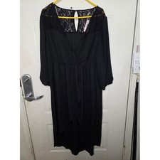 NWT Torrid Black Lace Yoke Dress Size 1 (1x) picture