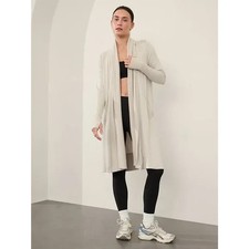 Athleta Designed San Francisco Plus Soft Pranayama Wrap Biege Long Cardigan 3X picture