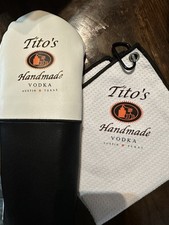 Tito's Handmade Vodka Golf Club Driver  Headcover W/towel picture