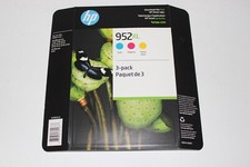 GENUINE HP 952XL 3-PACK C/M/Y N9K30BN Color Ink Cartridges Expires 02/2027+ picture