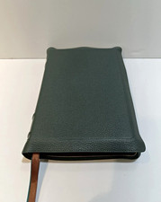 Humble Lamb NKJV Bible Leather Bound Illustrated Full-Grain Goatskin Green picture
