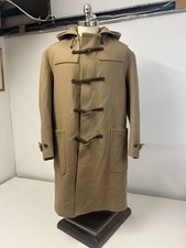 Vintage Camel Sand Duffle Coat Alpaca Lined Christonette Copenhagen Large picture