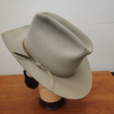 Vtg Bradford Western Trego's Westerner Enid OK 7 XXXX Quality Cowboy Hat Medium picture