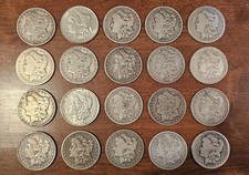 1880-1901 US Mint Morgan Silver Dollar, Random Date - Lot of 20 - AG-VF Details picture