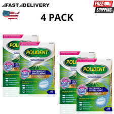 Polident Overnight Whitening Denture Cleaner Tablets 90 Ct 4 Pack picture