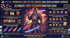 Ultimate Onimusha: Way of the Sword Save(PS5) | Platinum Trophy & All Cosmetics picture