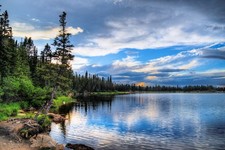 Fine Art Photography, Color print, Dusk at Echo Lake, Colorado picture