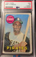 Topps 1969 Topps Roberto Clemente #50 Bob Clemente PSA 1.5 Pittsburgh Pirates picture