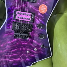 Solid Electric Guitar Quilted Maple Top H-H Pickups FR Bridge Purple Burst picture