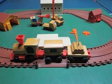 Vintage 1972 Mattel Motor Putt Putt Wooden Train Set Complete plus extras picture