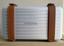 Rimowa Cross-Body Aluminum Shoulder Bag—Silver × Brown picture