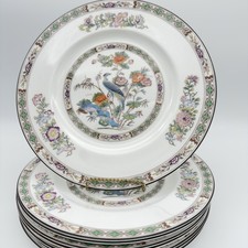 Wedgwood Kutani Crane Dinner Plates 10-3/4
