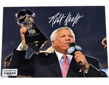 Robert Kraft Signed New England Patriots Pats Autographed 8x10 Photo w/ COA picture