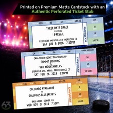 Custom Printed Souvenir Ticket Stub For Youth Sports Pro Sports Concerts Plays picture