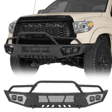 Fit 2014-2021 Toyota Tundra Offroad Steel Front Bumper w/ License Plate Mount picture