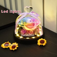 Eternal Rose flower Preserved rose everlasting rose flower gift with Led Light  picture