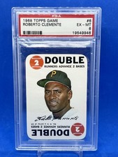 ROBERTO CLEMENTE 1968 TOPPS GAME #6 PSA 6 Double Pittsburgh Pirates picture