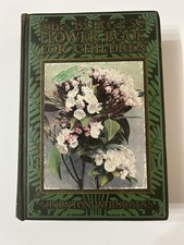 Vintage Antique 1923 Burgess Flower Book for Children First Edition Hardcover picture