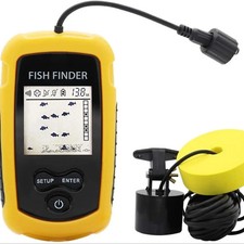 328FT Portable Fish Finder Depth Echo Sonar Alarm Sensor Transducer NIB picture