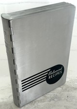 Vintage 1933 Pillsbury Balanced Recipes Cookbook Aluminum Case Original Box picture
