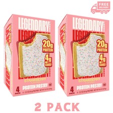 Legendary Foods Protein Pastry - Strawberry 4 Pack X 2 Protein Snack Keto Friend picture