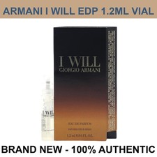 Giorgio Armani I Will Eau de Parfum for Men 0 oz / 1ml Vial - BRAND NEW picture