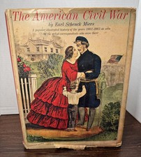 Vintage 1961 - The American Civil War by Earl Schenck - Illustrated large book picture