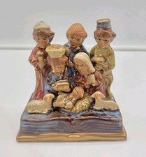 Greenbrier Nativity Figurine Ceramic Nativity Family Scene Christmas Decor 4.5