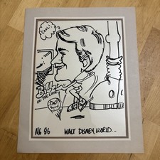 1986 Walt Disney World Original Hand-Drawn Caricature Signed MB picture