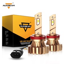 AUXBEAM H11 H8 H9 LED Headlight Bulbs High or Low Beam 6500K White Free Return picture