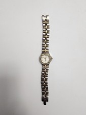 Invicta Wildflower 0133 Women's Watch Two Tone Crystal Bezel White Dial READ picture