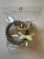 Three Hearts Apparel - Baby Teether Teething Ring - BPA Free Silicone - Starfish picture