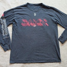 Kendrick Lamar DAMN Tour Shirt Mens Large Black Long Sleeve 2017 TDE Top Dawg picture