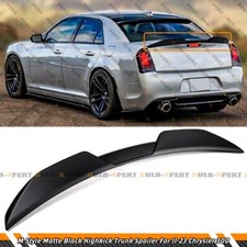 FOR 11-23 CHRYSLER 300 300S SRT8 M STYLE MATTE BLACK HIGHKICK TRUNK SPOILER WING picture
