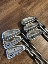 Nike Victory Red Forged Pro Combo Iron Set 5-PW R300 Steel New Lamkin Grips picture