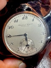 1937 IWC Schaffhausen Pocket Watch Cal. 67 Factory Restored Box & Certificate picture