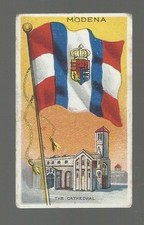 1911 T-59 AMERICAN TOBACCO FLAGS OF ALL NATIONS  MODENA   EX  JACK ROSE BACK picture