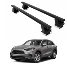 Open Box Roof Rack Crossbars For HONDA HR-V 2023-2026 Naked Roof Aluminum Black picture