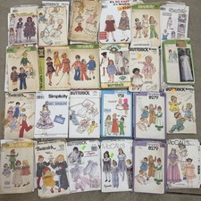 Lot of 60+ Sewing Patterns Notions Baby Child Kid McCall's Simplicity Butterick picture