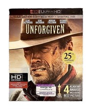 Unforgiven (1992) 25th Anniversary 4K UHD + Blu-ray w/ RARE SLIPCOVER ***OOP*** picture