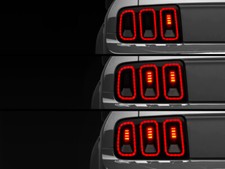 For 2005-2009 Ford Mustang Raxiom Gen5 Tail Lights Black Housing Smoked Lens picture