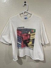 Vintage 90s Kingston Technology Corp Promo Short Sleeve Raw Hem Cut T Shirt picture