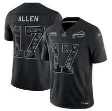 HOT Josh Allen #17 Black Bills 2026 Salute to Service Jersey (Check Deli Time) picture